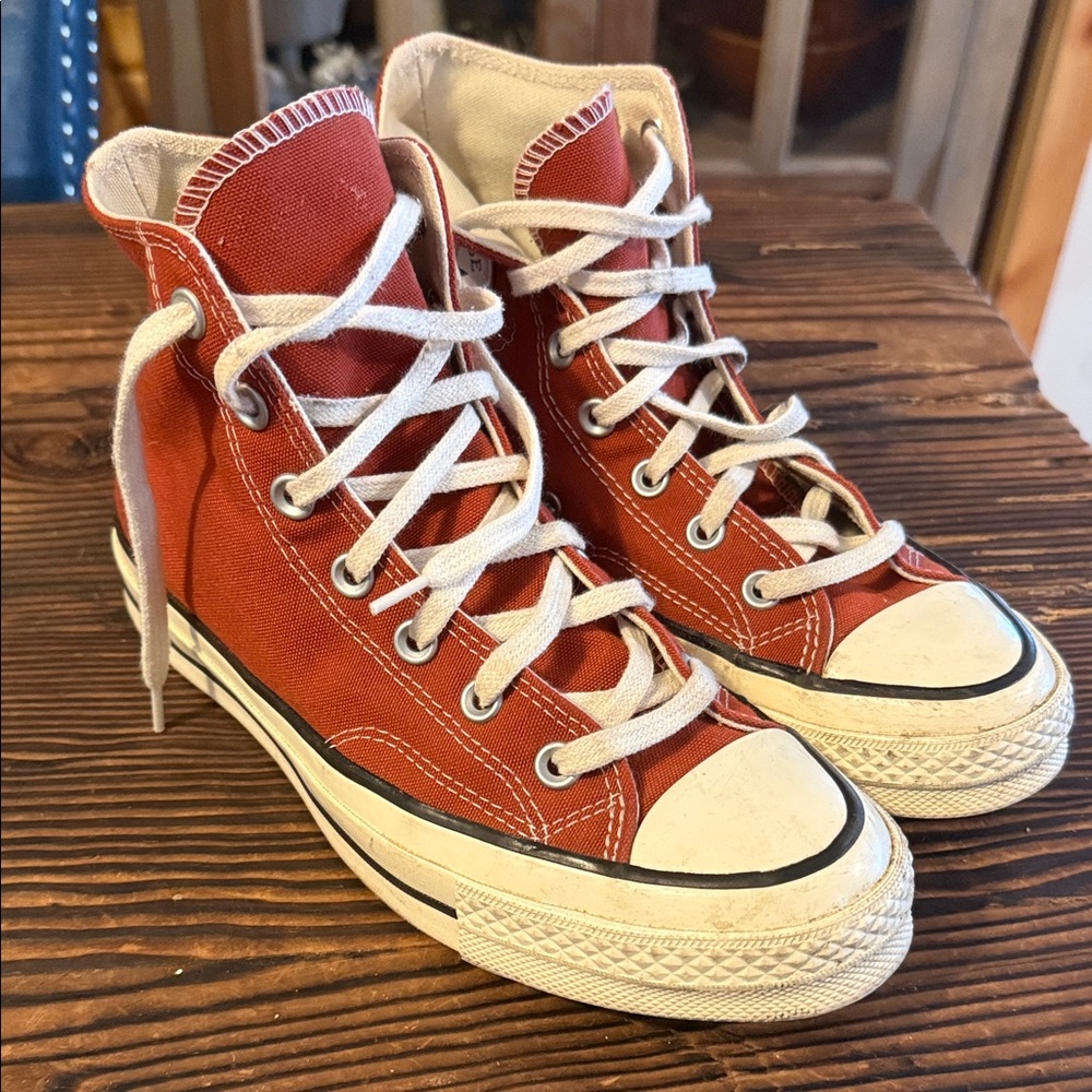 Converse Red High-Top Sneakers